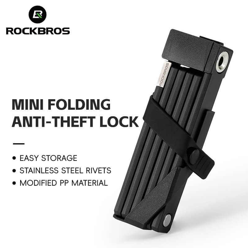 Folding Anti-Theft Bicycle Lock with Secure Key System