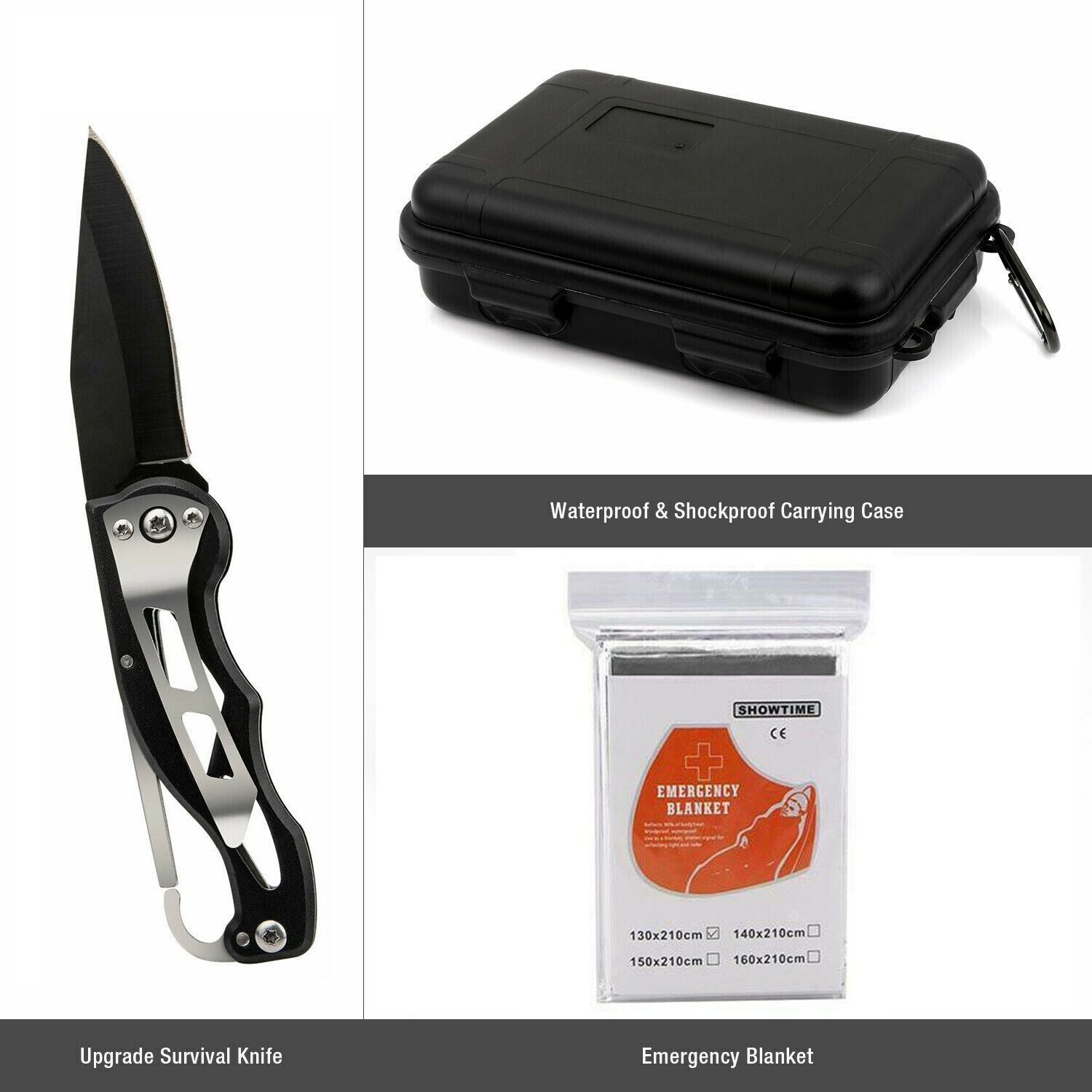 14-in-1 Outdoor Emergency Survival and Camping Gear Kit