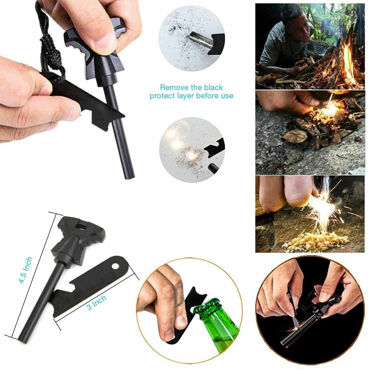 14-in-1 Outdoor Emergency Survival and Camping Gear Kit